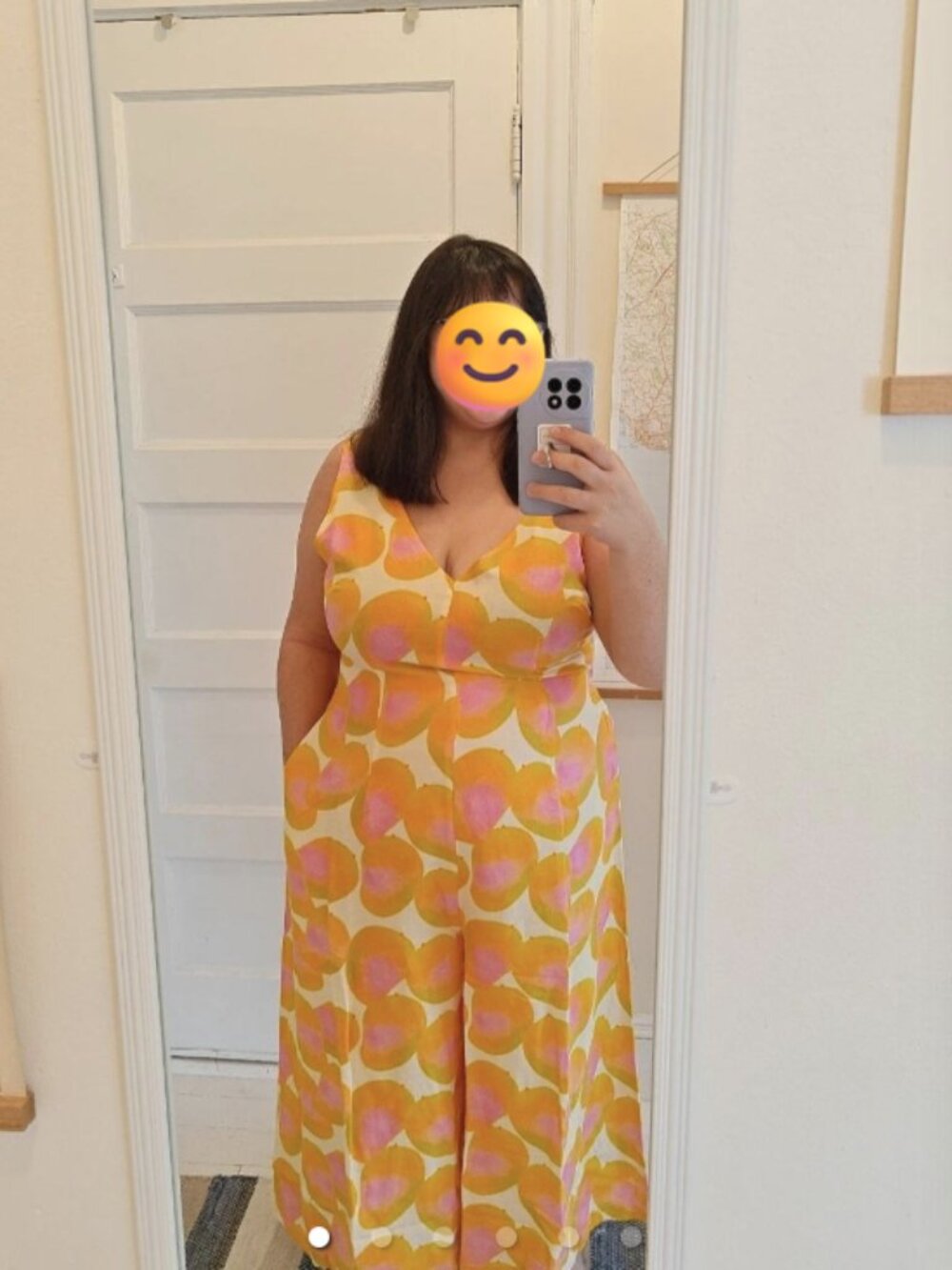 Mixed by Nasrin XXL Jumpsuit Blush Mango Linen